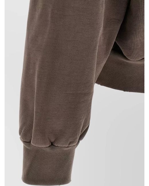 Fear Of God Gray 26 Raglan Hoodie Relaxed Fit Ribbed Cuffs for men