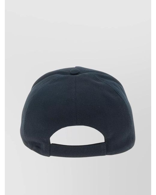 Fendi Blue Cotton Baseball Cap for men