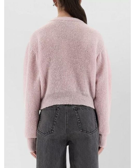 ROTATE BIRGER CHRISTENSEN Pink Alpaca Wool Sweater