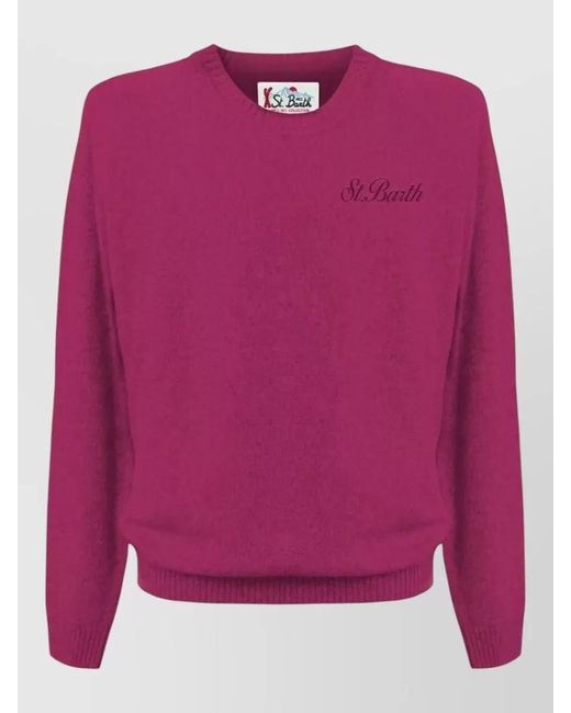 Mc2 Saint Barth Pink Alpaca Sweater for men