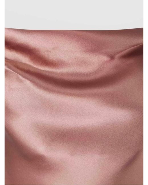 Balmain Pink Silk Cowl Neck Sleeveless Top