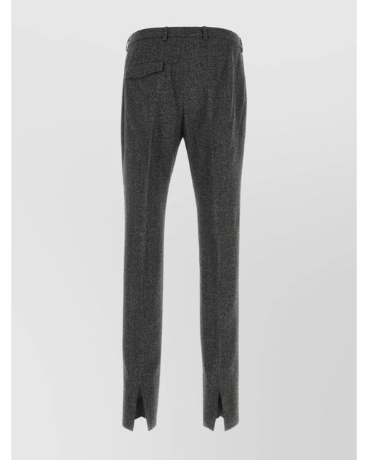 Gucci Gray Mélange Wool Tailored Trousers for men