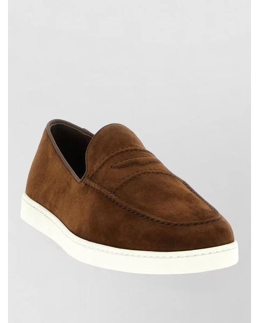 Church's Brown Suede Loafers for men