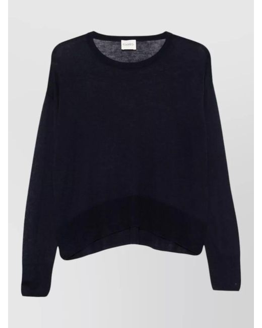 Closed Blue Regular Crew Neck Long Sleeve Top
