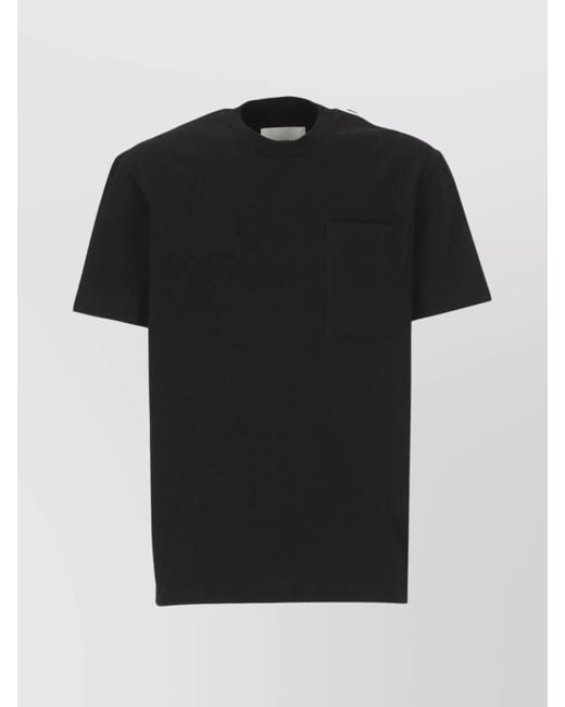 Jil Sander Black Cotton Short-Sleeve T-Shirt for men
