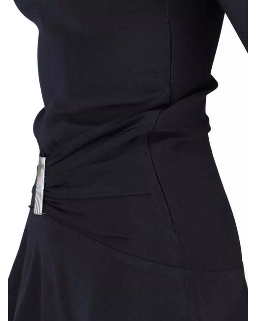 The Attico Blue Slim-Fit Mini Dress