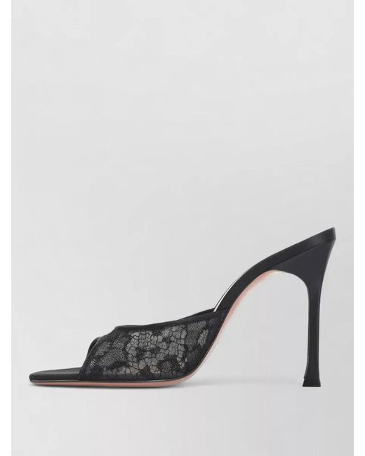 AMINA MUADDI Multicolor Alexa Lace Slipper Stiletto Heel Mule