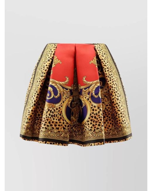 Versace Yellow Silk Skirt,
