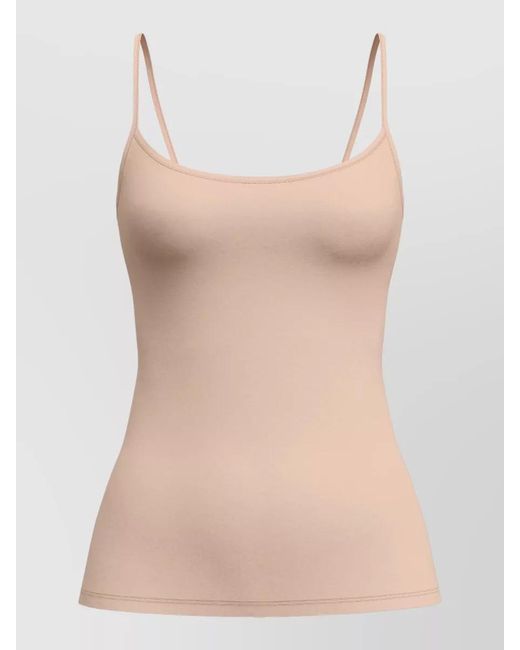 Calida Pink Loungewear Top Adjustable Seamless Spaghetti Straps Stretch