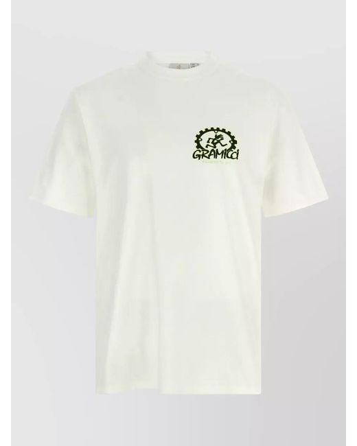 Gramicci White Dirt Ready Graphic Crew Neck T Shirt for men