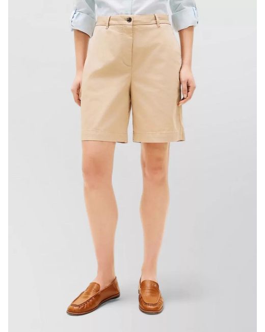 Tommy Hilfiger Natural Chino Shorts Belt Loops Back Pockets