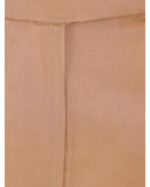 Max Mara Natural Danila Trousers High Waist Wide Leg