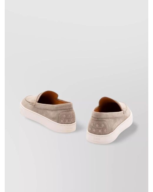 Tod's Multicolor Suede Leather Loafers for men