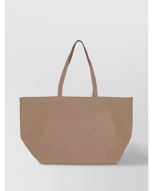 Alexander Wang Natural Functional Logo Tote Bag For Every Occasion