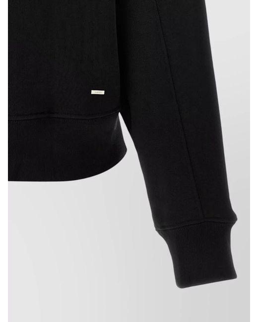 Amiri Black Cropped Logo Hoodie