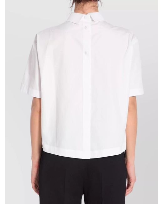 Gucci White Cotton Short-Sleeve Shirt