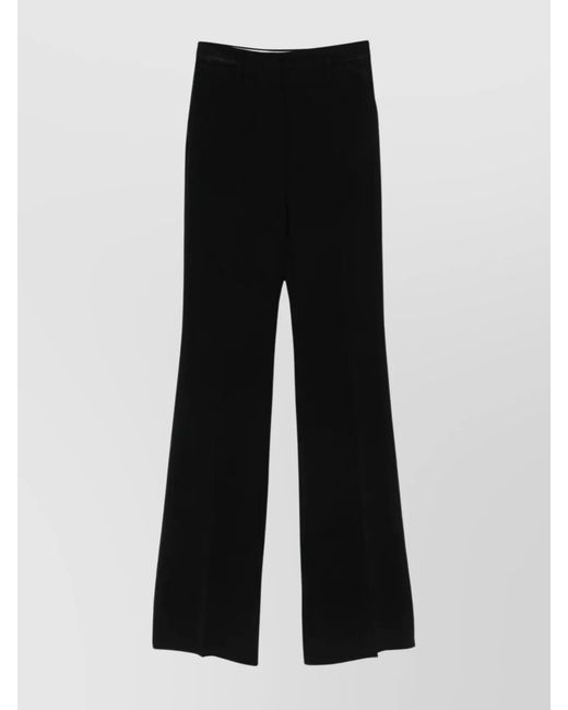 Max Mara Black High-Rise Flared Trousers