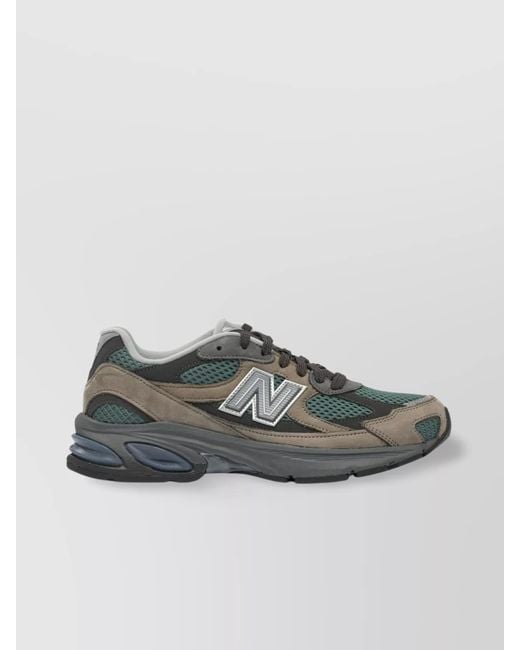 New Balance Gray Suede Low-Top Sneakers for men