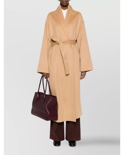 Fabiana Filippi Natural Cashmere Single Breasted Coat