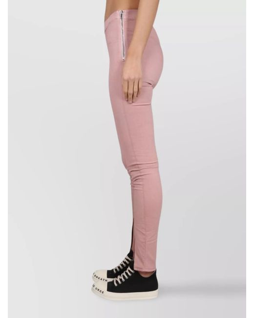 Rick Owens Pink Denim Skinny Trousers