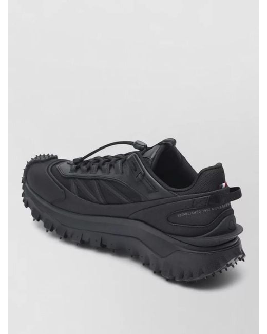 Moncler Black Sneaker Breathable Upper Chunky Sole Lightweight for men