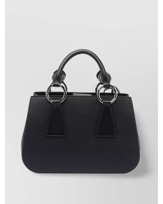 Maison Margiela Black Na Calf Leather Shoulder Bag