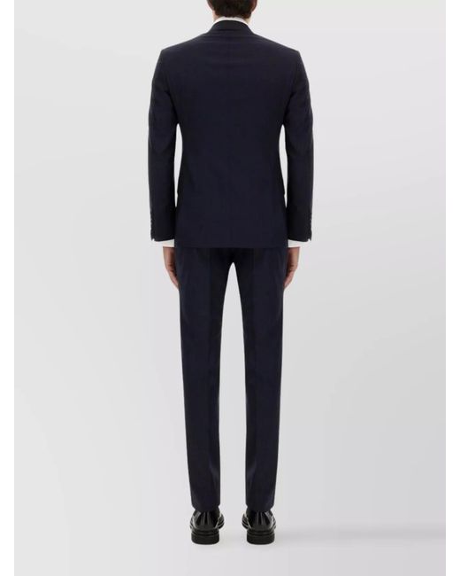 Tom Ford Blue Wool Slim-Fit Single-Breasted Suit for men