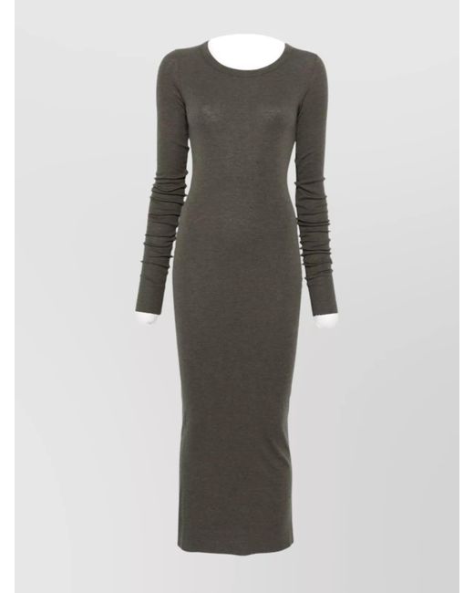 Rick Owens Gray Midi Dress