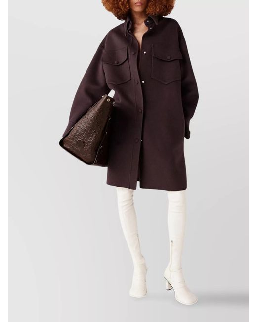 Stella McCartney Red Long-Sleeve Knee-Length Overshirt