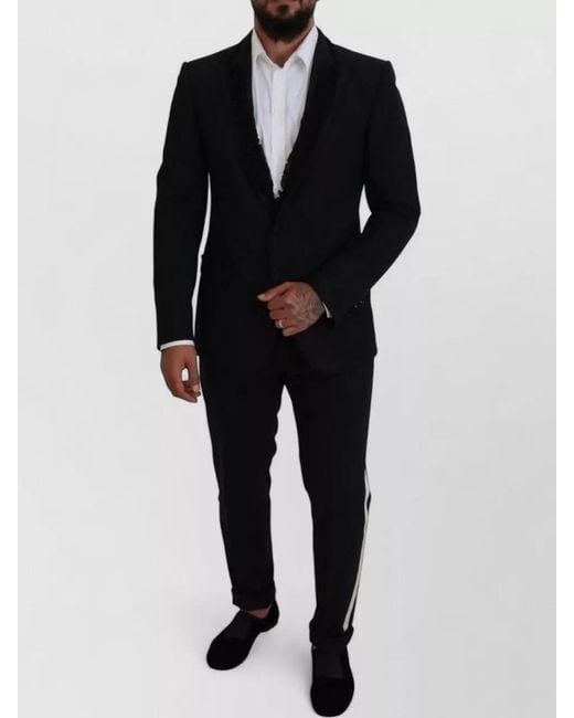 Dolce & Gabbana Blue Martini Slim Fit Single Breasted Jacket for men