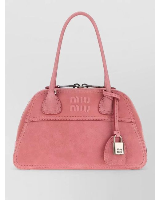 Miu Miu Pink Na Nappa Leather Clutch Bag