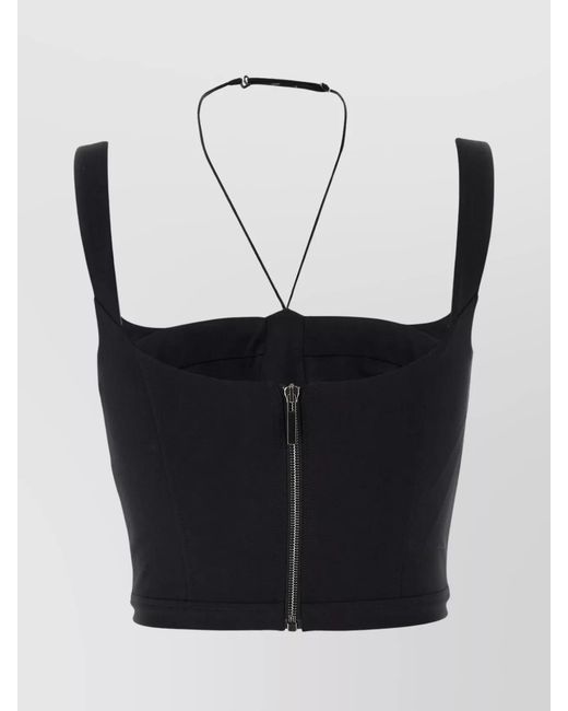 Nensi Dojaka Gray Shaped Top