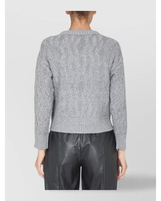 Fabiana Filippi Gray Virgin Wool Jumper