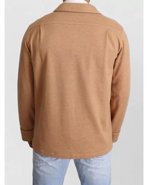 Dolce & Gabbana Blue Cotton Camel Knit Button Collared Jacket for men