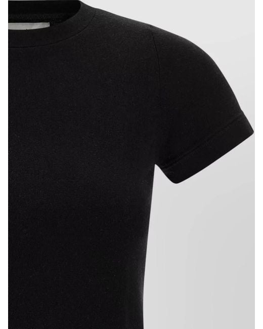 Extreme Cashmere Black N292 America Short Sleeve Crew Neck T Shirt