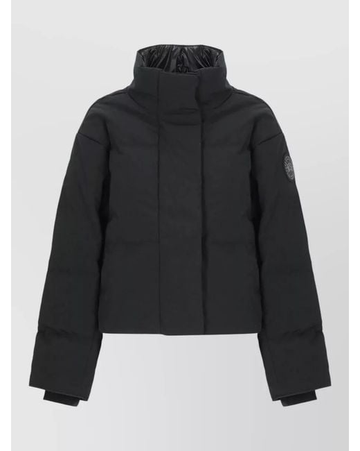 Canada Goose Black Short Padded Coat High Neck Cropped