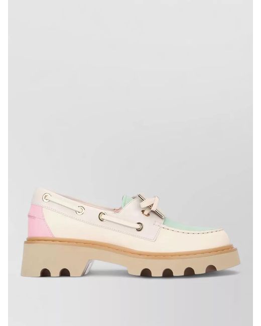 Roger Vivier Natural Metal Loafers