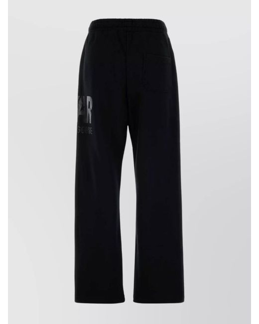 Golden Goose Deluxe Brand Black Joggers Cotton Elastic Waistband