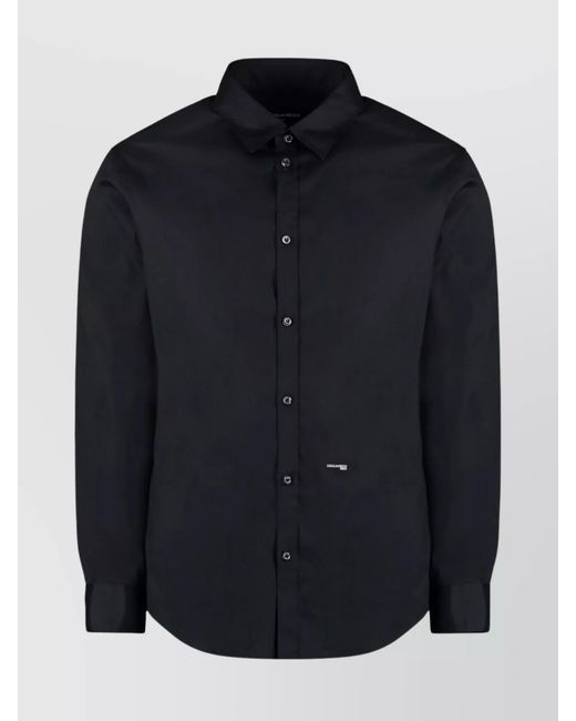 DSquared² Blue Relaxed-Fit Cotton Shirt for men