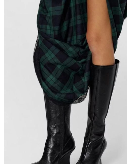 DIESEL Black Leather Ankle Boots