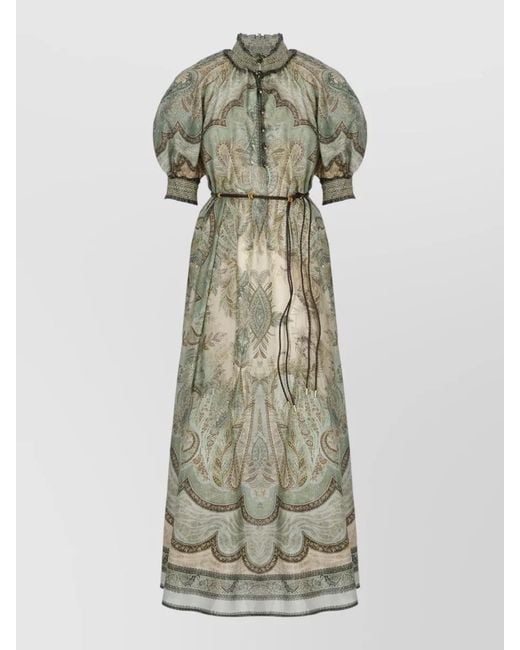 Zimmermann Multicolor Silk Paisley Maxi Dress