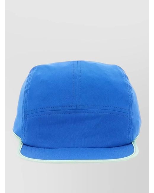 Sunnei Blue Panel Visor Hat Contrast Trim Curved Brim for men
