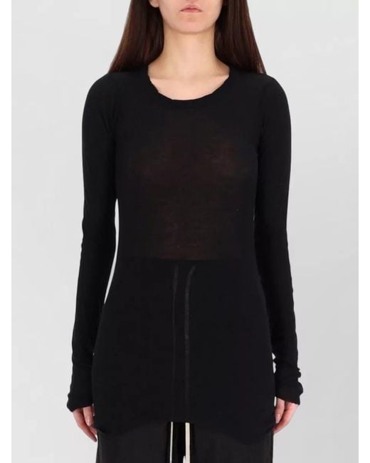 Rick Owens Black Long-Sleeve T-Shirt