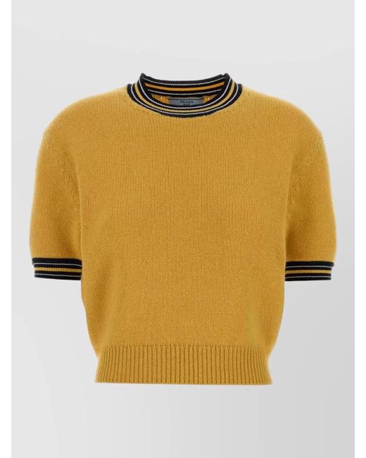 Prada Yellow Cashmere Jumper