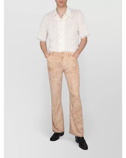 Séfr White Noam Shirt French Collar Short Sleeves for men