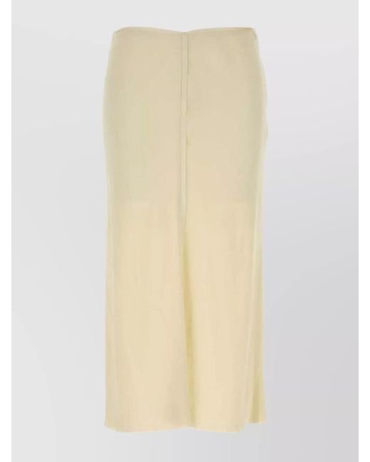 AMI Natural Midi Pencil Skirt