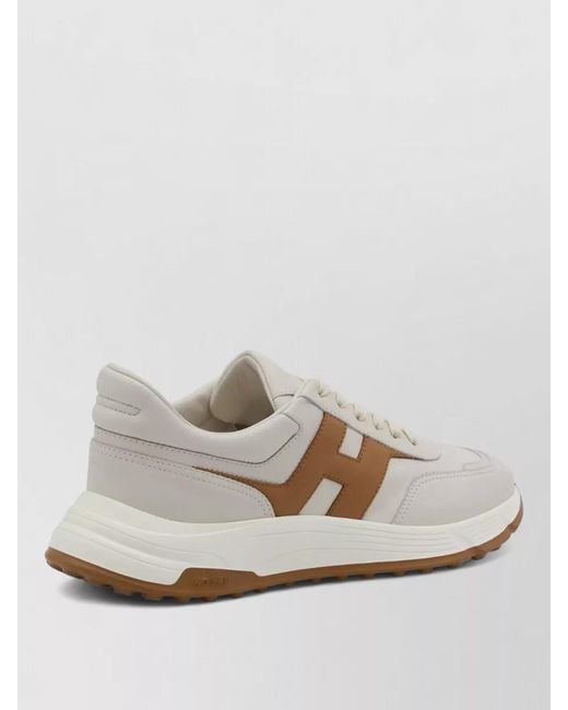Hogan White Leather And Mesh Low-Top Sneakers for men