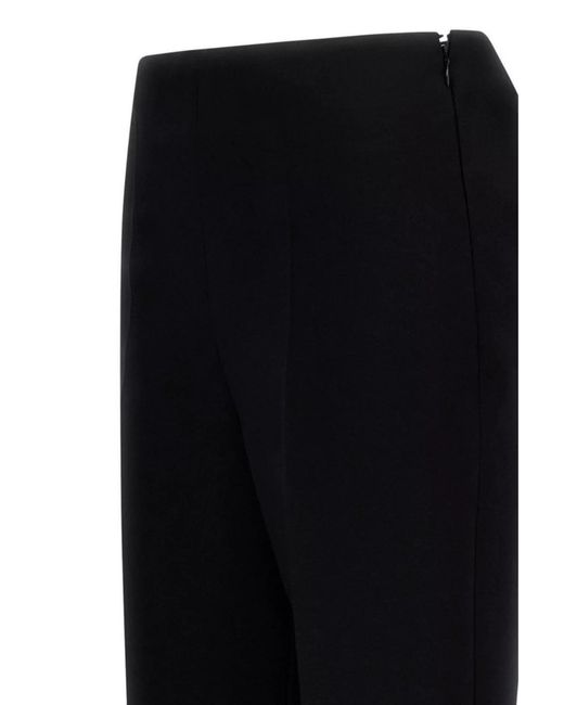 Ferragamo Black Slim Fit High Waist Trousers