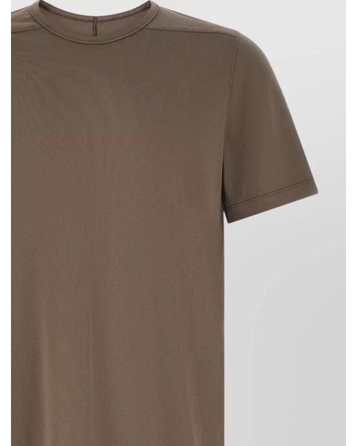 Rick Owens Brown Level T Short Sleeve Crew Neck T-Shirt for men