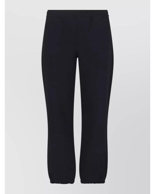 Burberry Blue Cotton Slim-Fit Straight-Leg Track Pants for men
